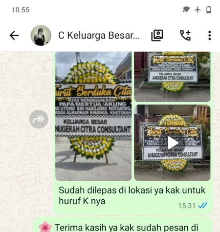 Pengiriman Papan Bunga Duka Berahan Wetan Wedung