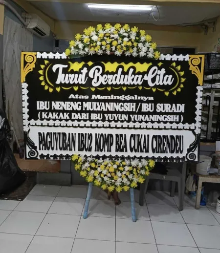 Papan Bunga Duka Berahan Wetan Wedung